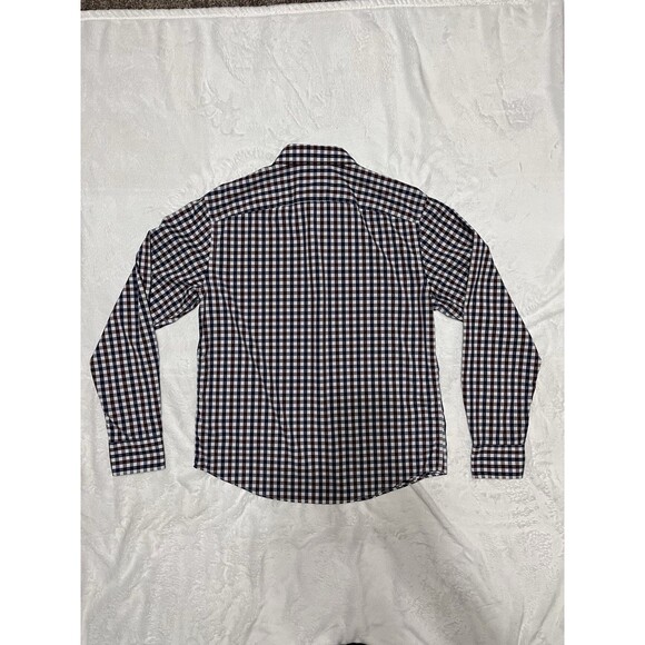 UNTUCKit Mens Small Button Up Long Sleeve Shirt Red/White/Blue - Picture 4 of 4